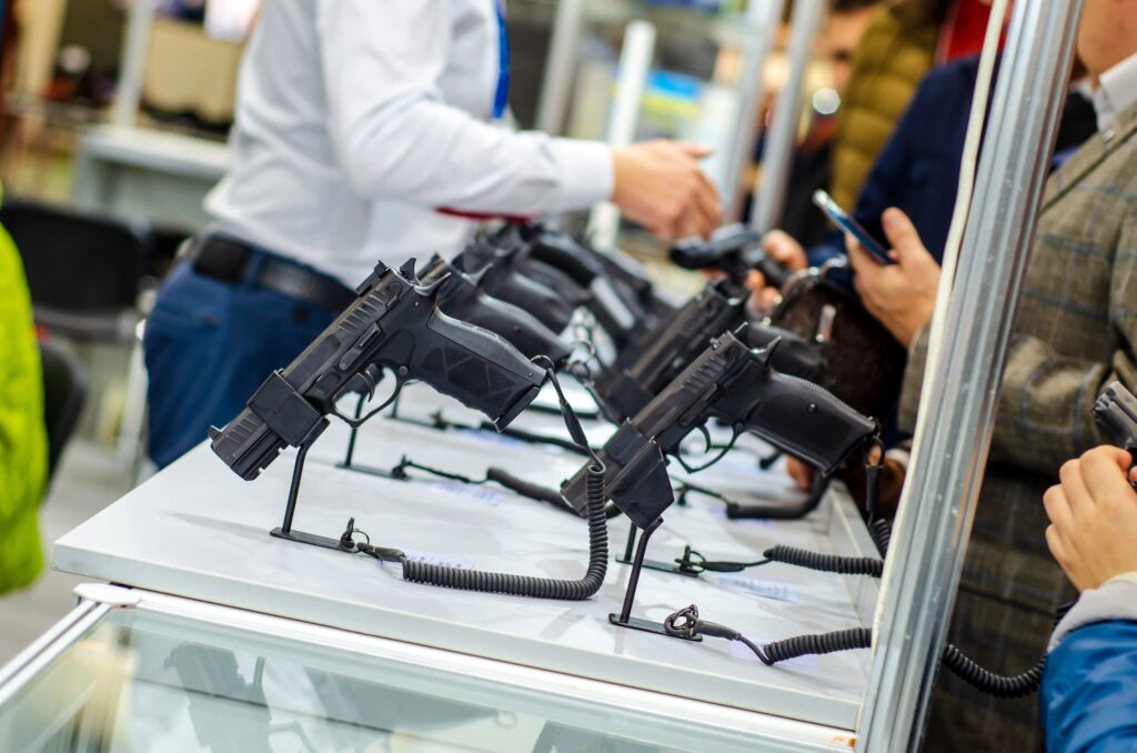 firearm store counter