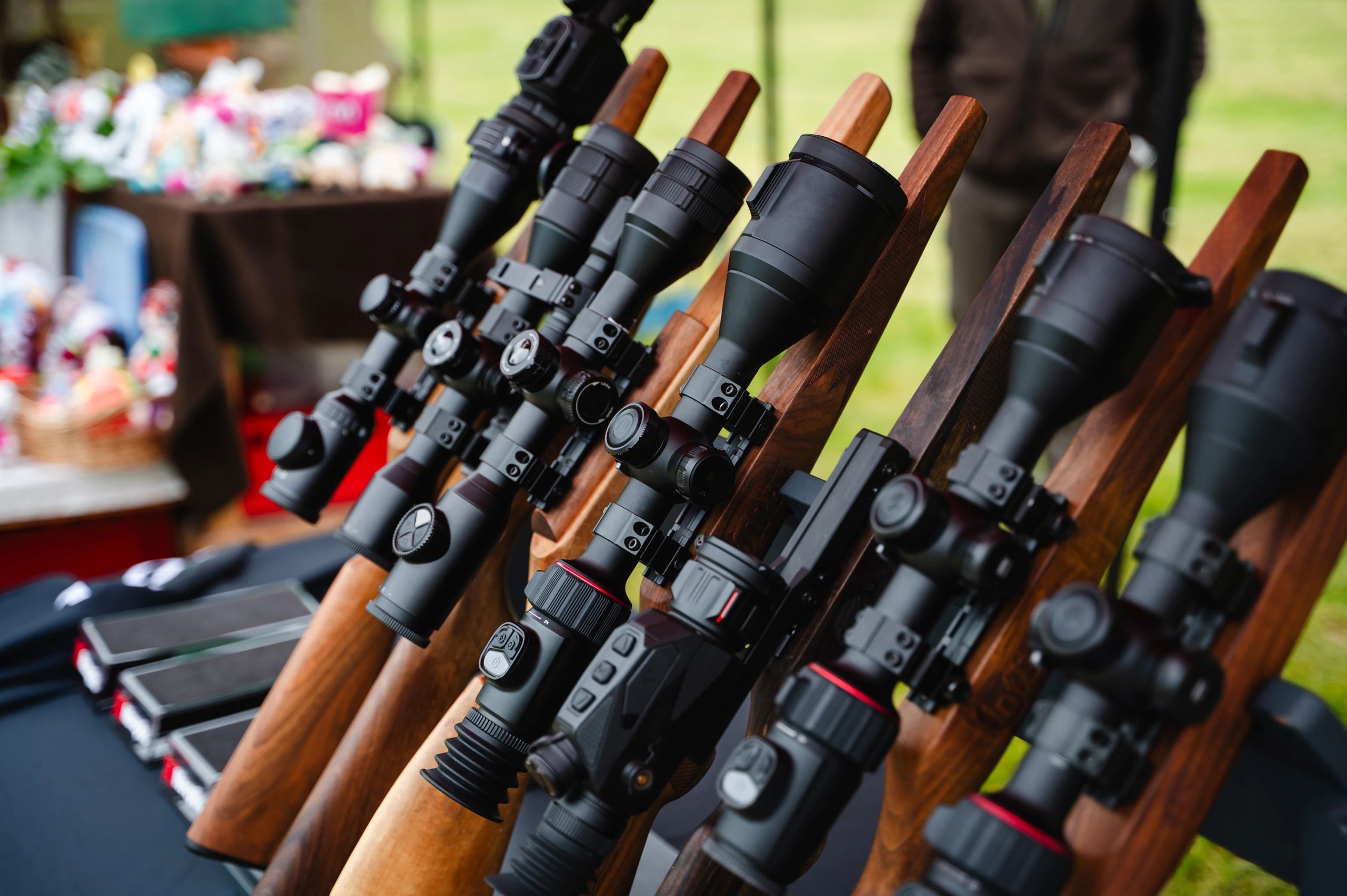 hunting equipment display