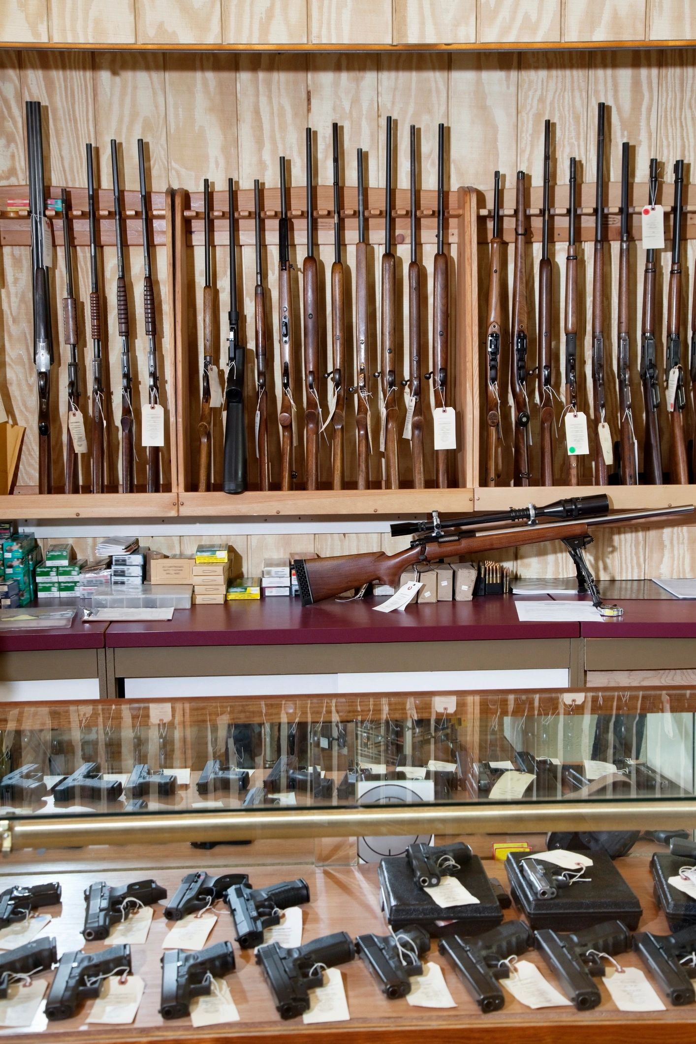 professional gun shop interior
